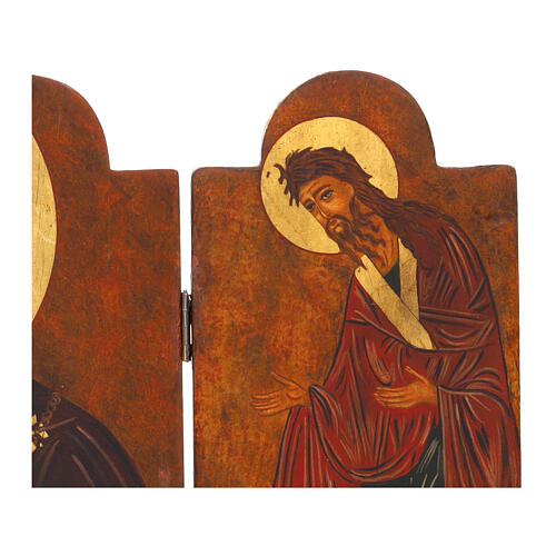 Trittico dipinto Romania Madonna Tre mani 40x60 cm 4