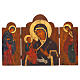 Trittico dipinto Romania Madonna Tre mani 40x60 cm s1