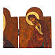 Trittico dipinto Romania Madonna Tre mani 40x60 cm s4