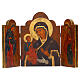 Trittico dipinto Romania Madonna Tre mani 40x60 cm s5