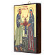 Ícone Roménia pintado 18x14 cm São Joaquim com Santa Ana e Maria s2