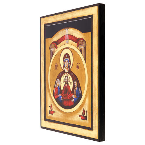 Hand-Painted Romanian Marriage Icon, 35x30 cm 3