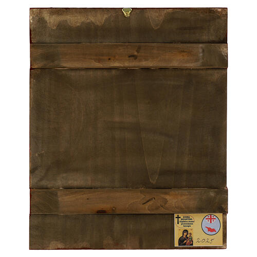 Icona stile Russo Fiore Immarcescibile dipinta foglia oro 30x25 cm 4