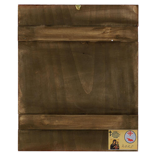 Icona San Giovanni Battista dipinta stile Russo 30x25 cm 4