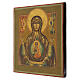 Icona Russa antica Madonna del segno XIX secolo 36x31.5 cm s3