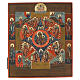 Virgen de la Zarza Ardiente Icono Ruso antiguo XIX siglo 31x27 cm s1
