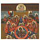 Icône russe de la Vierge au Buisson Ardent XIXe siècle 30x25 cm s3