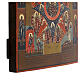 Madonna del Roveto ardente Icona Russa antica XIX secolo 31x27 cm s8