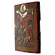 Icona Russa antica Decollazione San Giovanni Battista 22.2x19 cm XIX secolo s3