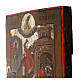 Icona Russa antica Decollazione San Giovanni Battista 22.2x19 cm XIX secolo s4