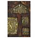 Antique Russian Staurotheque with St. John the Precursor and Feasts, 18th century, 12x10 in s3