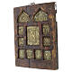 Stauroteca Russa antica con San Giovanni precursore e feste XVIII secolo 31x27 cm s4