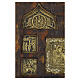 Stauroteca Russa antica con San Giovanni precursore e feste XVIII secolo 31x27 cm s6