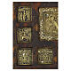 Stauroteca Russa antica con San Giovanni precursore e feste XVIII secolo 31x27 cm s8