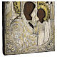 Icona Russa antica Madre di Dio di Kazan XIX secolo 32x27.1 cm s6