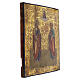 Icône russe ancienne Saints Pierre et Paul XIXe siècle 36x31 cm s3