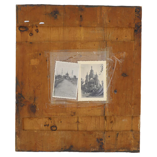 Icona Russa antica Santi Pietro e Paolo XIX secolo 36x31 cm 7