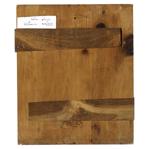 Antike russische Familienikone mit den Heiligen Alexander Newski, Maria, Basilius und Fürst Wladimir – Moskau, neunzehntes Jahrhundert, 26,5 × 22 cm 7