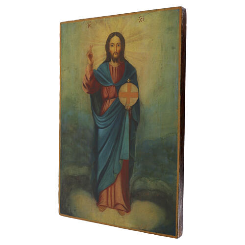 Icona Russa antica Cosmokrator XVIII-XIX secolo 56.3x38 cm 3