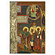 Icona Russa antica Crocifissione stauroteca bronzo XVIII-XIX secolo 54x47 cm s6