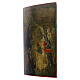 Icona Russa antica le 12 Feste Uglich tavole piccole 16x12 cm e tavola centrale discesa inferi 31,5x24,5 cm s4