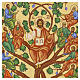 Hand-painted Russian-style icon, Tree of Life, 12x10 in s2