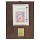 Painted Icon Romania Madonna of Good Counsel green background, 30x25 cm s4