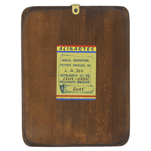 Icona Romania Madre di Dio Odighitria 18x15 cm stile antichizzato 4