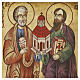 Icône Roumanie peinte Saint Pierre et Saint Paul 18x15 cm s2