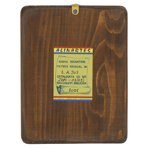 Icona Romania San Pietro dipinta a mano 18x15 cm 4