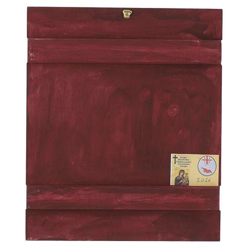 Icona Resurrezione di Lazzaro dipinta a mano stile russo 30x25 cm 4