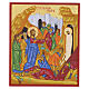 Hand-painted Russian-style icon Resurrection of Lazarus, 30x25 cm s1