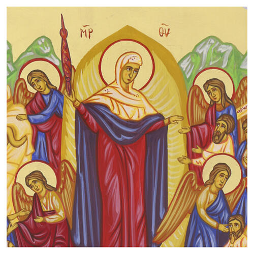 Icon Joy of All Who Suffer Russian-style hand-painted, 30x25 cm 2