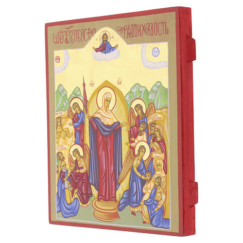 Icon Joy of All Who Suffer Russian-style hand-painted, 30x25 cm 3
