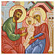 Icono estilo ruso Joaquín y Ana concepción de María 30x25 cm s2