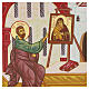Saint Luke the Evangelist icon, Russian style hand-painted, 30x25 cm s2