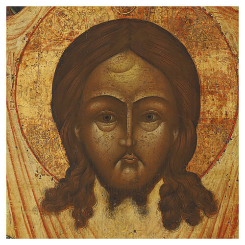 Stara rosyjska ikona Acheropita, XIX w., 36 × 30,5 cm 2
