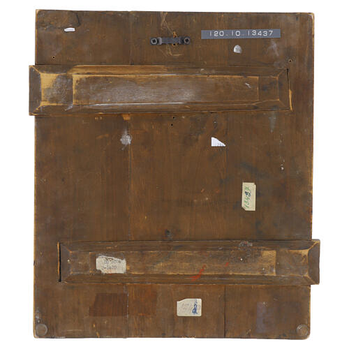 Icona russa antica Madonna delle Tre Mani XIX secolo 35x30 cm 7