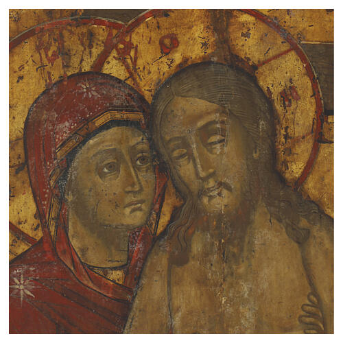 Russian antique icon 'Don't Weep for Me, Mother' early 19th century, 31x26 cm 2