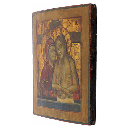 Russian antique icon 'Don't Weep for Me, Mother' early 19th century, 31x26 cm 5