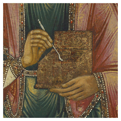 Icône russe Saint Pantaléon XIXe siècle 35x30 cm 4