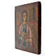 Icona russa antica San Pantaleone XIX sec 35x30 cm s3