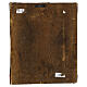 Icona russa antica XVIII sec Madonna Vladimir basma con perle di Iris 31x26 cm s7