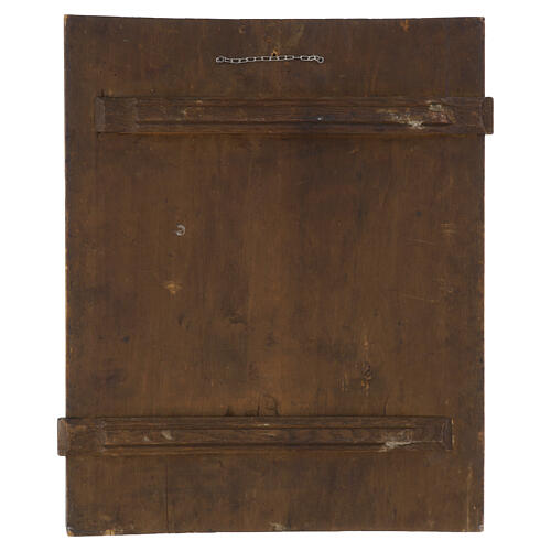 Icona russa antica XVIII sec Pokrov protezione del velo di maria 53x44 cm 8