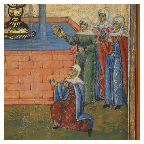 Icona russa antica XVIII sec Fonte di Vita 39x30 cm 7