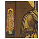 Icono Ruso antiguo Virgen de Tichvin siglo XIX 34x29 cm s4