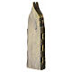 Icono ruso de viaje antiguo siglo XVIII de bronce políptico 17 x 39,5 cm s6