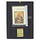 Hand-Painted Romanian Byzantine Icon of the Holy Family, Antiqued Effect, 30x25 cm, Gilded s4