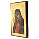 Hand-Painted Romanian Icon Mother of God Vladimirskaya, Antiqued Style, 30x25 cm s3