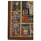 Icône russe ancienne XIXe siècle 12 fêtes 43x30 cm s5